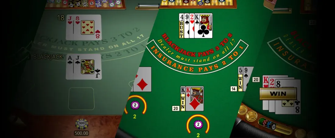 Blackjack tables in the Villento Casino game library